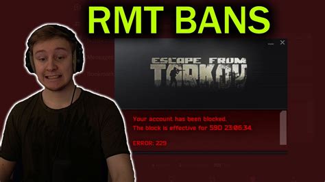 escape from tarkov banned for rmt